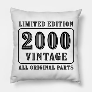 All original parts vintage 2000 limited edition birthday Pillow