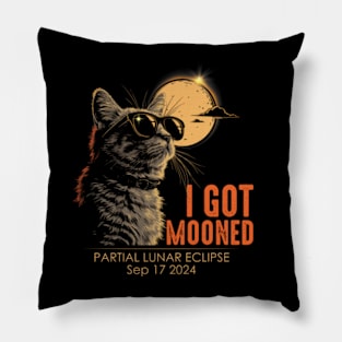 I Got Mooned Partial Lunar Eclipse September 17 2024 Pillow