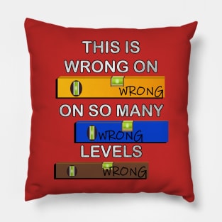 Funny Puns, This Is Wrong On So Many Levels, Fun Construction Worker DIY Gifts Pillow