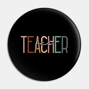 Fcs Teacher Family Consumer Science Facs Pin