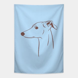 Italian Greyhound (Blue and Taupe) Tapestry