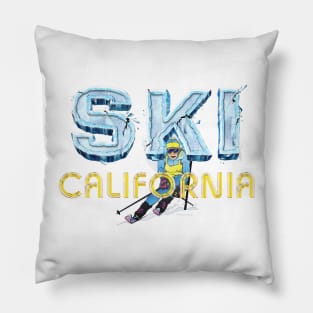 Ski California Pillow