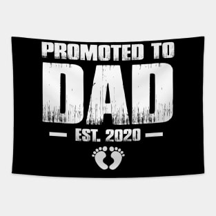 Promoted to Dad 2020 Funny Father's Day Gifts For New Daddy Tapestry