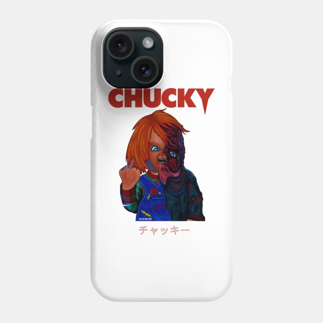 Chucky Melted II Phone Case by Zenpaistudios