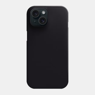 Onyx Black Plain Solid Color Phone Case