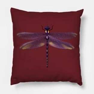 Purple Dragonfly Pillow