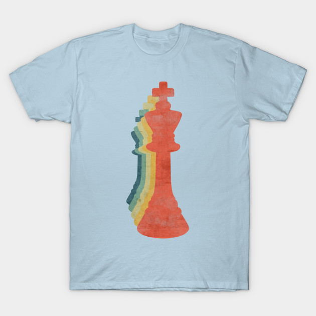 Disover Chess Piece King Retro Vintage Color - Chess - T-Shirt