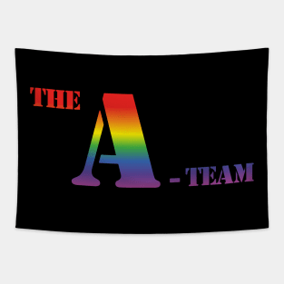 The A-Team Logo (rainbow effect) Tapestry