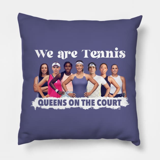 We are tennis Pillow by BAJAJU