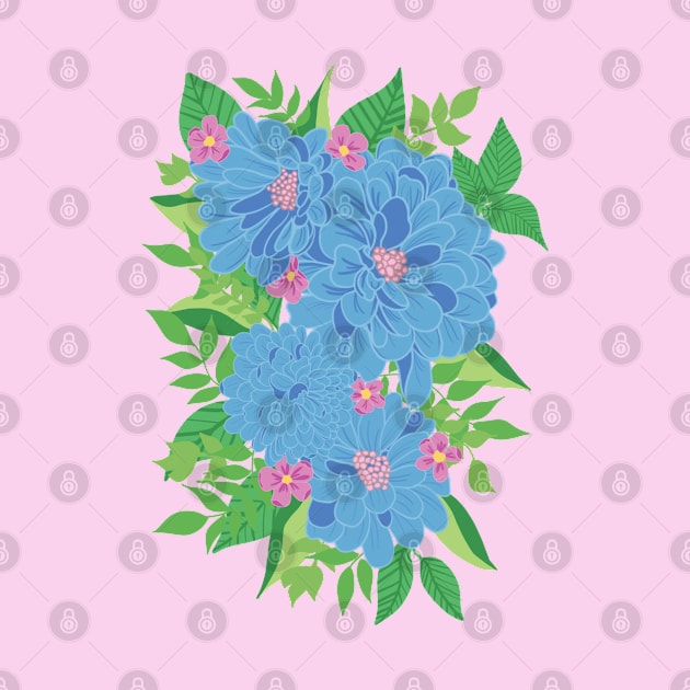 BRIGHT BOLD BOUQUET by Gemello Prints