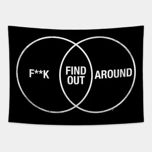 F Around and Find Out Venn Diagram Tapestry