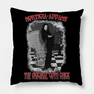 Morticia Addams: The Original Goth Chick Pillow