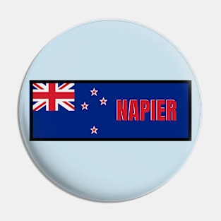 Napier City in New Zealand Flag Pin