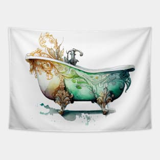 Beautiful Vintage Bathtub Tapestry