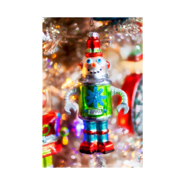 Silver Christmas Robot by photogarry