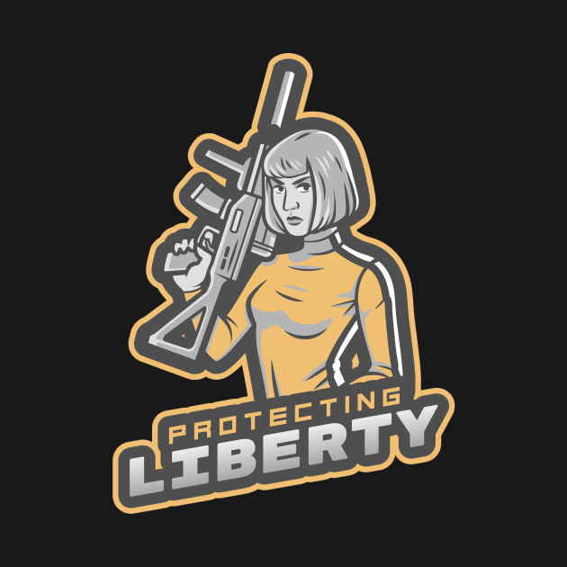 Lady With A Rifle by Mega Tee Store