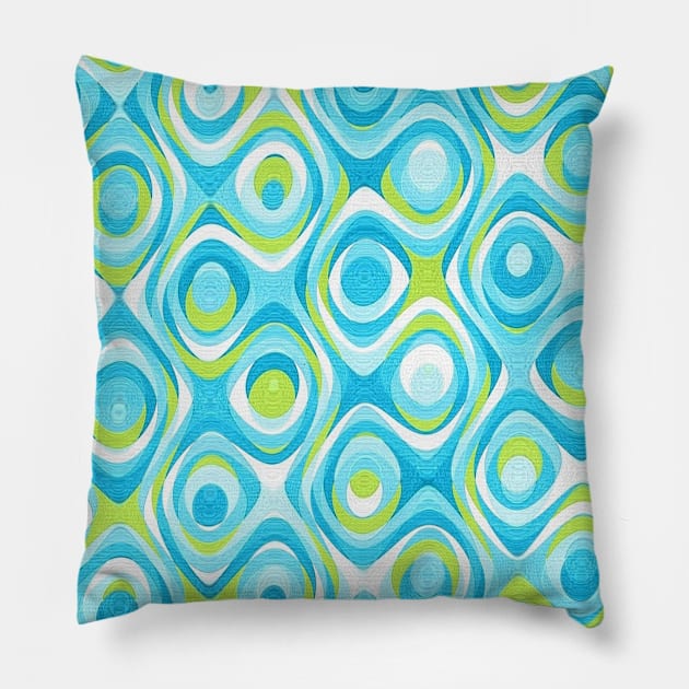 Blue pattern Pillow by Yaso71