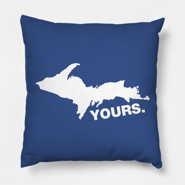 Up Yours - MIchigan Pillow by Lost Mitten Apparel Co