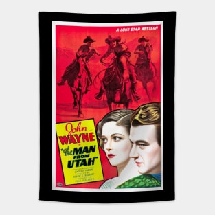 Movie poster for the movie The Man From Utah Tapestry