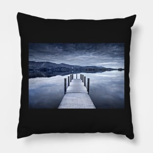 Ashness Jetty and Lake in Blue Pillow