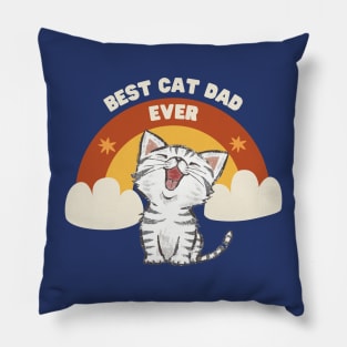 Best cat dad ever. Pillow