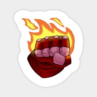 Sly Cooper - Fists of Flame Sticker Magnet