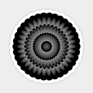 Concentric Flowers Magnet