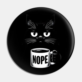 Nope Cat Pin