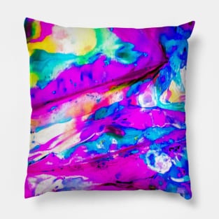 Colorful Folding Swirls Pillow