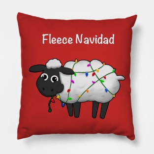 Fleece Navidad (white) Pillow