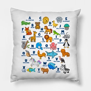 Alphabet Animal ABCs Learning Pillow