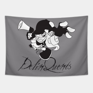 The DelinQuent Black&White Tapestry