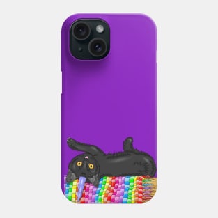 Black Caticorn Phone Case