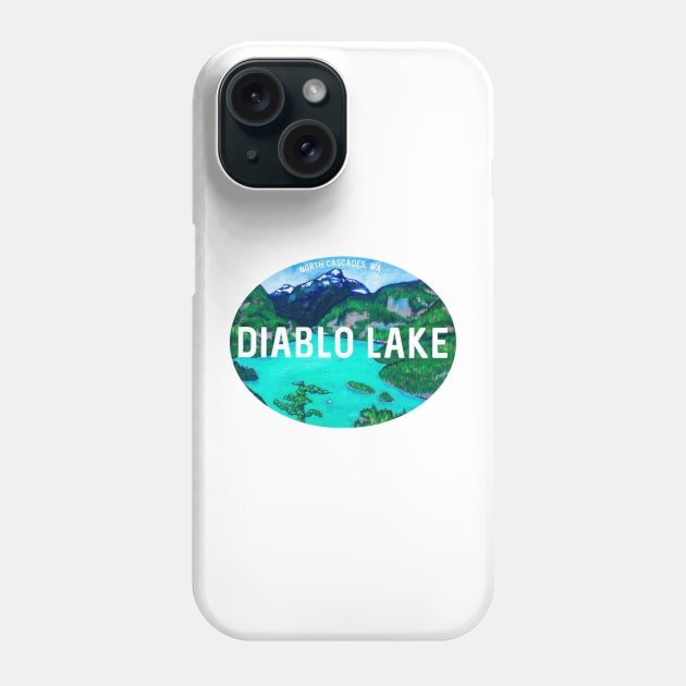 Diablo Lake Souvenir Phone Case by alepekaarts