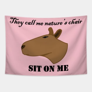 Rizzly capybara Tapestry