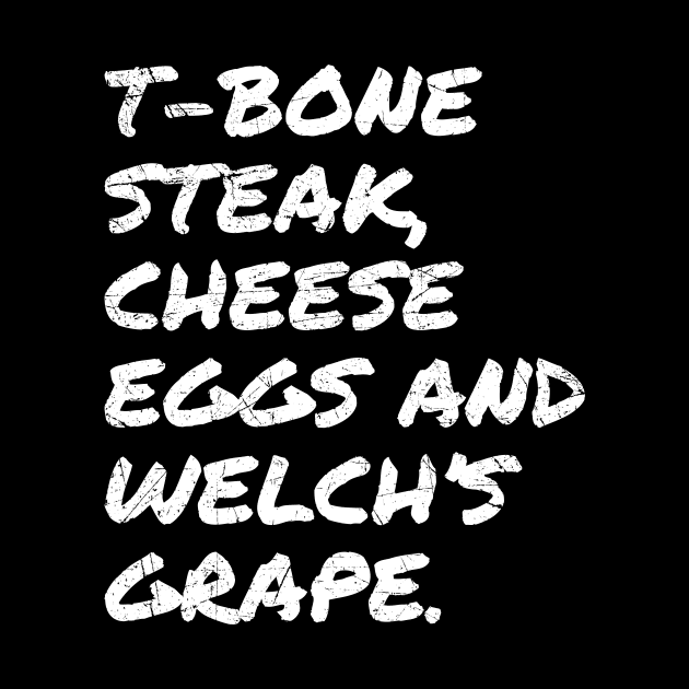 Guest Check - T-Bone Steak, Cheese Eggs, Welch's Grape by KatiNysden