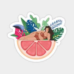 Grapefruit Magnet