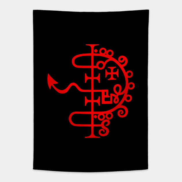 Asmoday sigil. Demonology. Demons seal. Asmodeus Tapestry by OccultOmaStore