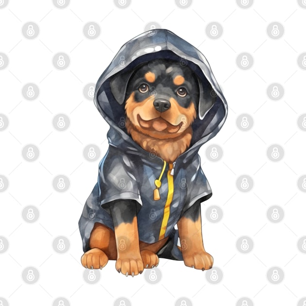 DOG IN A RAINCOAT by Profound Prints