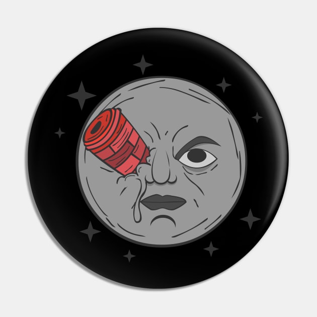 Dans la lune Pin by alcalartdesign