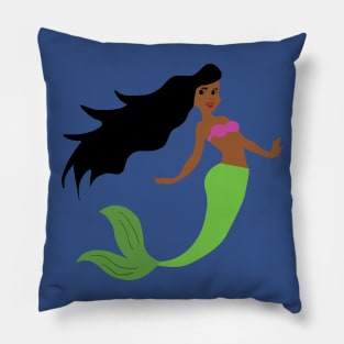 Black Mermaid Pillow