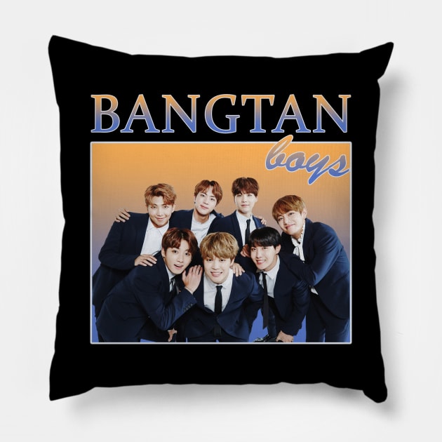 BTS - retro vintage 90s style Pillow by chidees