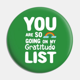 Gratitude List Pin