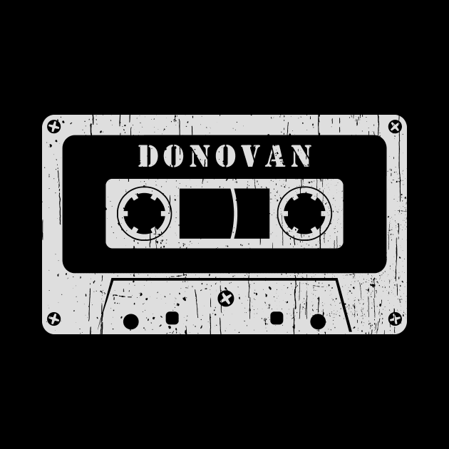 Donovan - Vintage Cassette White by FeelgoodShirt