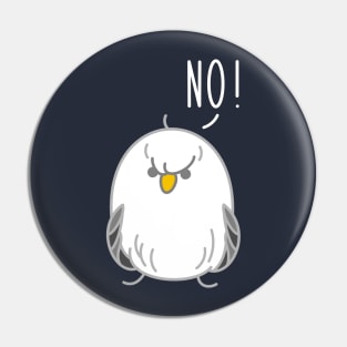 Funny seagull as a rebel Pin