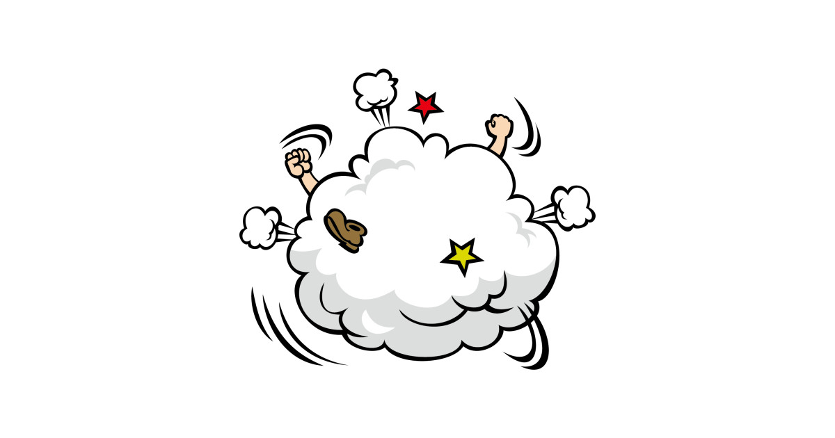 cloud fight - Fights - Sticker | TeePublic UK