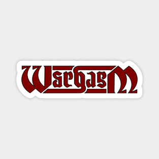 Billly Strings Wargasm Ambigram Magnet