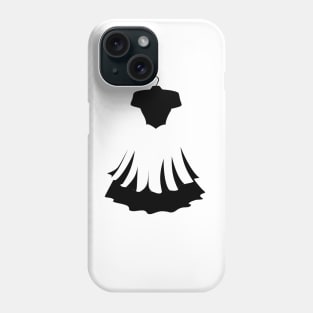 black and wight dress Phone Case