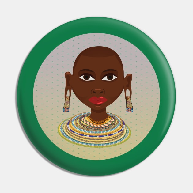 African Princess Pin by AlinaPlesia