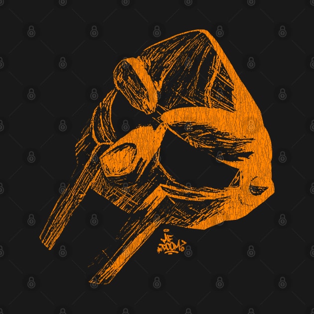 MF Doom Mask Orange by Hoki Tross Creative